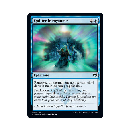 (Foil) Bleue - Quitter le royaume (C) [KHM]