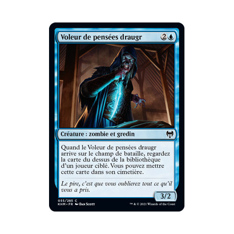 (Foil) Bleue - Voleur de pensées draugr (C) [KHM]