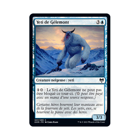 (Foil) Bleue - Yeti de Gèlemont (C) [KHM]