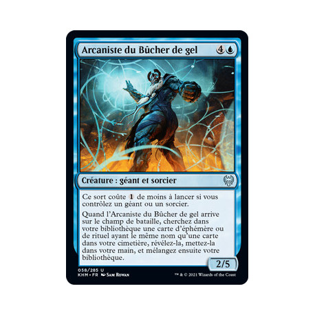 (Foil) Bleue - Arcaniste du Bûcher de gel (U) [KHM]