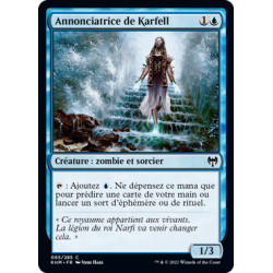 (Foil) Bleue - Annonciatrice de Karfell (C) [KHM]