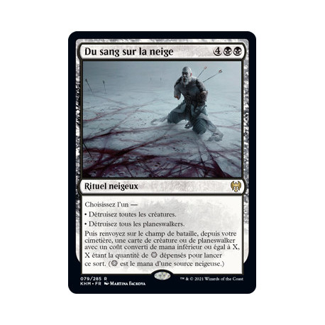 (Foil) Noire - Du sang sur la neige (R) [KHM]