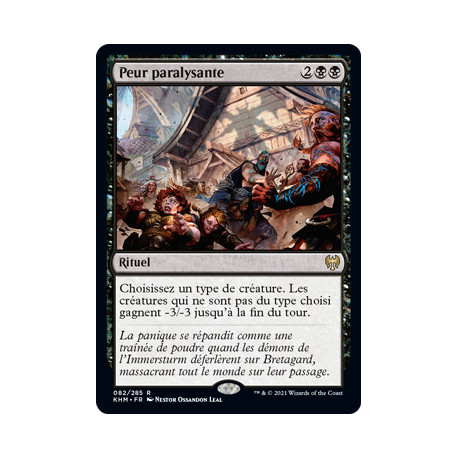 (Foil) Noire - Peur paralysante (R) [KHM]