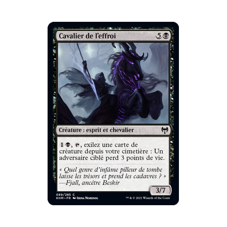(Foil) Noire - Cavalier de l'effroi (C) [KHM]