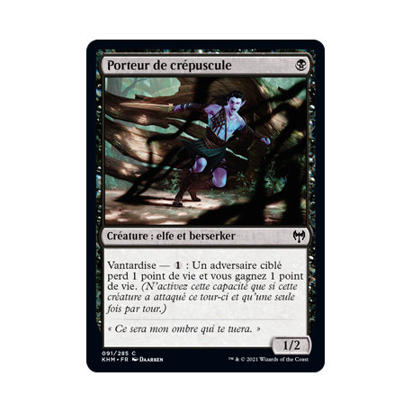 (Foil) Noire - Porteur de crépuscule (C) [KHM]