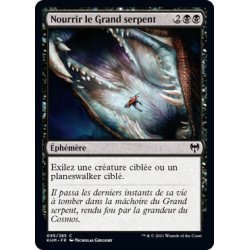 (Foil) Noire - Nourrir le Grand serpent (C) [KHM]