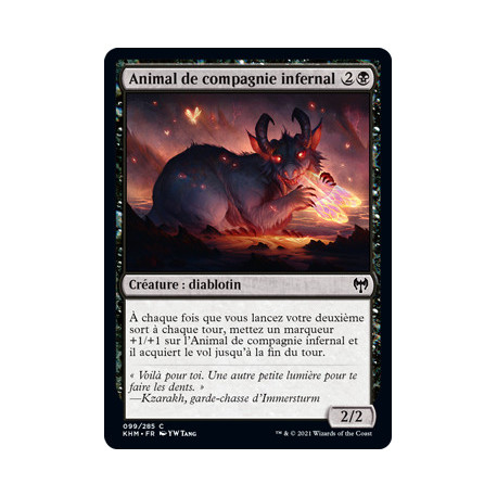 (Foil) Noire - Animal de compagnie infernal (C) [KHM]