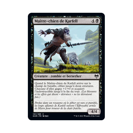 (Foil) Noire - Maître-chien de Karfell (C) [KHM]