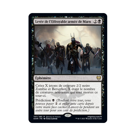 (Foil) Noire - Levée de l'Effroyable armée de Marn (R) [KHM]