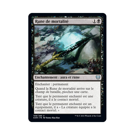 (Foil) Noire - Rune de mortalité (U) [KHM]