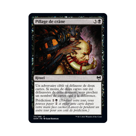 (Foil) Noire - Pillage de crâne (C) [KHM]