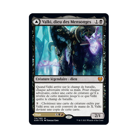 (Foil) Noire - Valki, dieu des Mensonges // Tibalt, imposteur cosmique (V1) (M) [KHM]