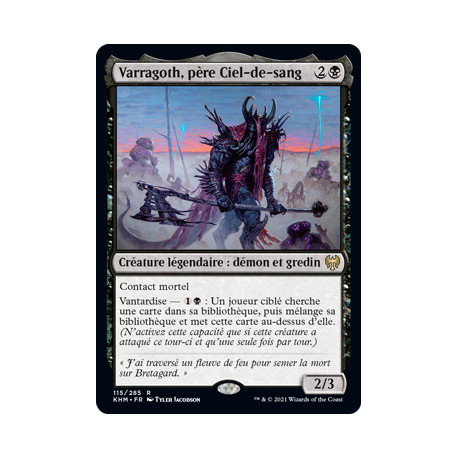 (Foil) Noire - Varragoth, père Ciel-de-sang (V1) (R) [KHM]
