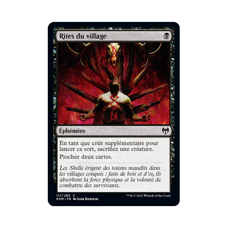 (Foil) Noire - Rites du village (C) [KHM]