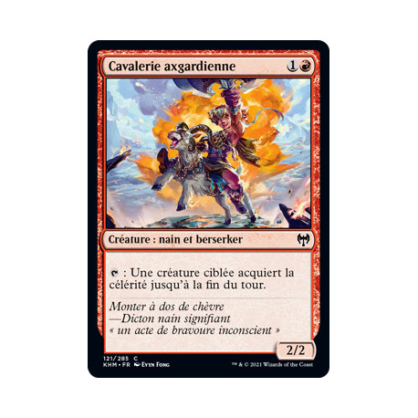 (Foil) Rouge - Cavalerie axgardienne (C) [KHM]