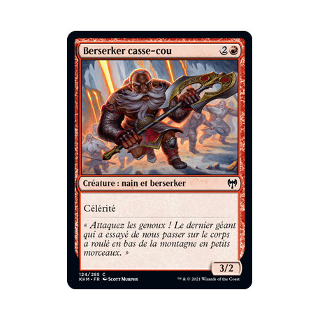 (Foil) Rouge - Berserker casse-cou (C) [KHM]