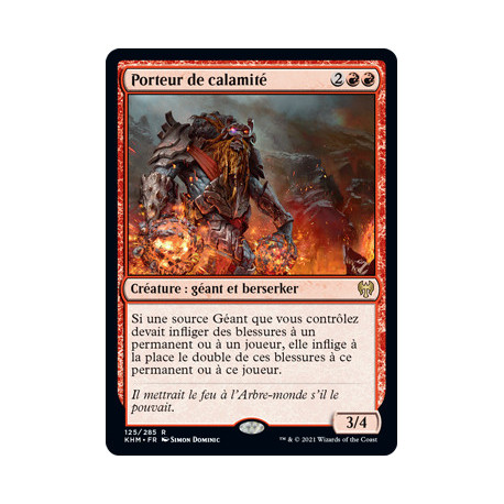 (Foil) Rouge - Porteur de calamité (R) [KHM]