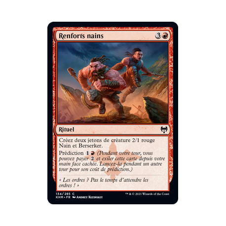 (Foil) Rouge - Renforts nains (C) [KHM]