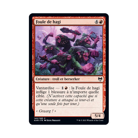 (Foil) Rouge - Foule de hagi (C) [KHM]