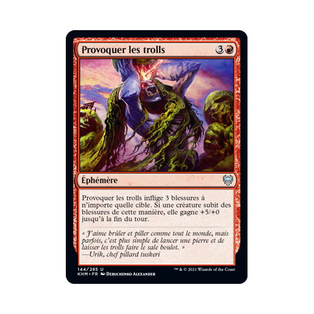 (Foil) Rouge - Provoquer les trolls (U) [KHM]