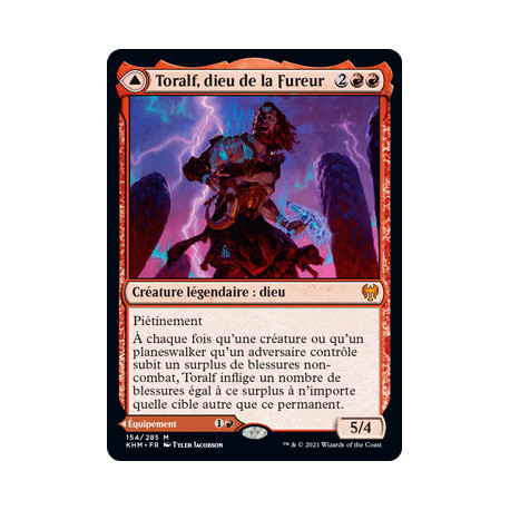 (Foil) Rouge - Toralf, dieu de la Fureur // Marteau de Toralf (V1) (M) [KHM]