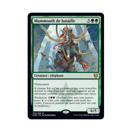 (Foil) Verte - Mammouth de bataille (V1) (M) [KHM]