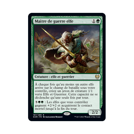 (Foil) Verte - Maître de guerre elfe (R) [KHM]