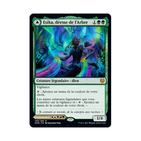 (Foil) Verte - Esika, déesse de l'Arbre // Le pont prismatique (V1) (M) [KHM]