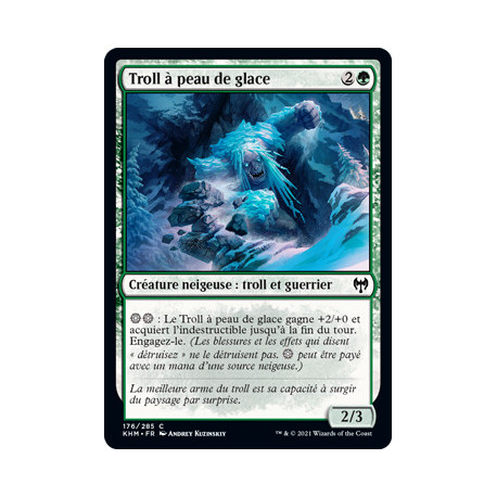 (Foil) Verte - Troll à peau de glace (C) [KHM]