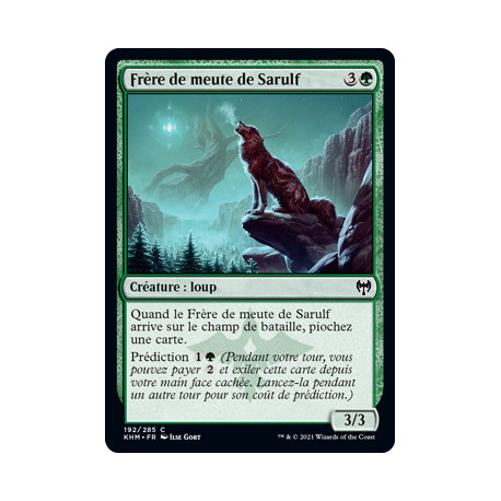 (Foil) Verte - Frère de meute de Sarulf (C) [KHM]