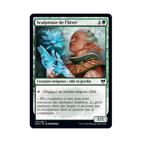 (Foil) Verte - Sculpteuse de l'hiver (C) [KHM]