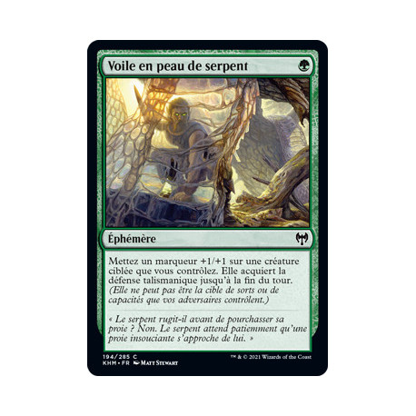 (Foil) Verte - Voile en peau de serpent (C) [KHM]