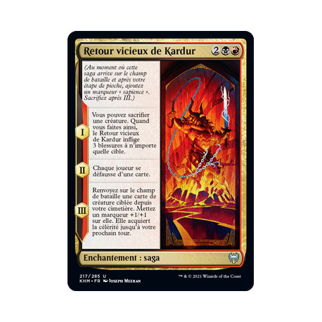 (Foil) Multicolore - Retour vicieux de Kardur (U) [KHM]
