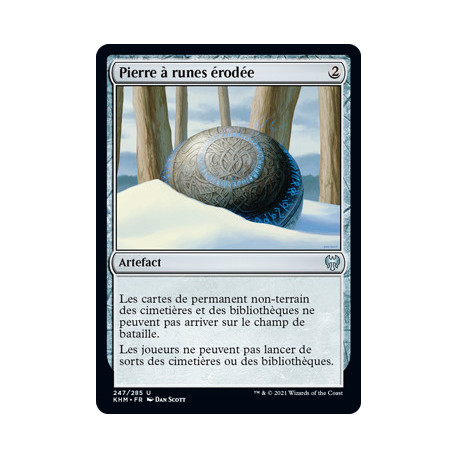(Foil) Incolore - Pierre à runes érodée (U) [KHM]