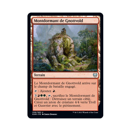 (Foil) Terrain - Montdormant de Gnottvold (U) [KHM]