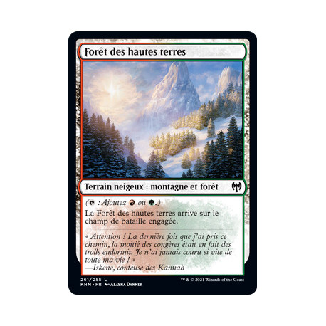 (Foil) Terrain - Forêt des hautes terres (C) [KHM]