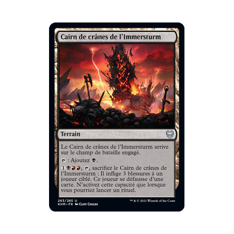 (Foil) Terrain - Cairn de crânes de l'Immersturm (U) [KHM]