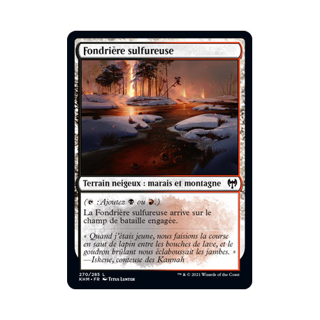 (Foil) Terrain - Fondrière sulfureuse (C) [KHM]