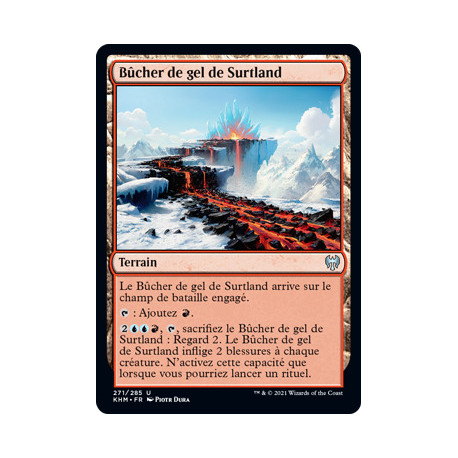 (Foil) Terrain - Bûcher de gel de Surtland (U) [KHM]