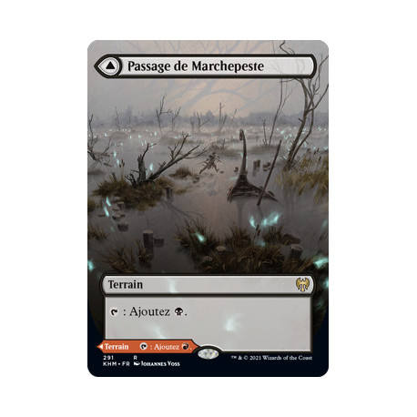 (Foil) Terrain - Passage de Marchepeste // Passage de Marchebrûle (V2, Borderless) (R) [KHM]