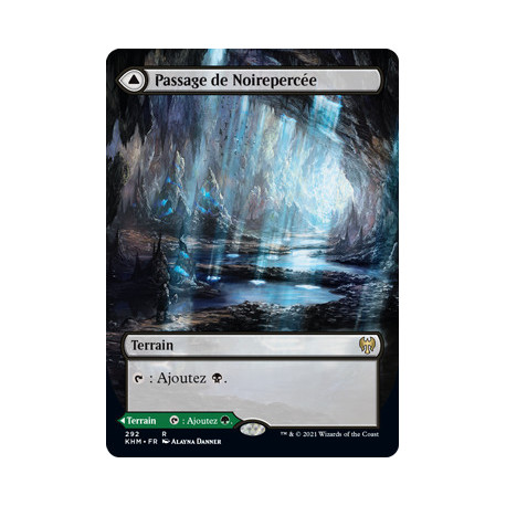 (Foil) Terrain - Passage de Noirepercée // Passage de Perceserpent (V2, Borderless) (R) [KHM]