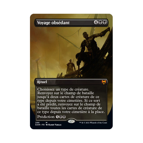 (Foil) Noire - Voyage obsédant (V2, Borderless) (M) [KHM]