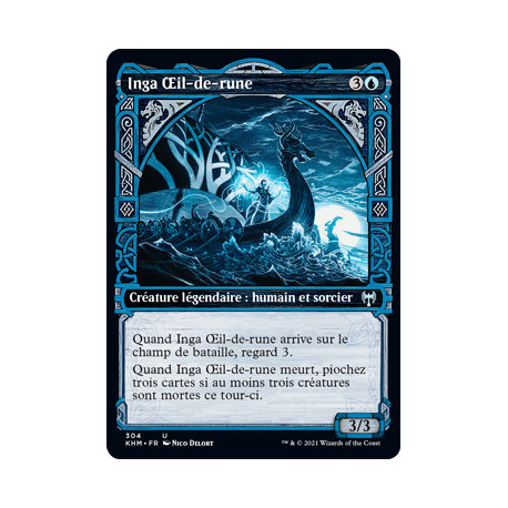 (Foil) Bleue - Inga Œil-de-rune (V2, Showcase Frame) (U) [KHM]
