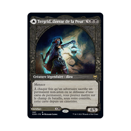 (Foil) Noire - Tergrid, déesse de la Peur // Lanterne de Tergrid (V2, Showcase Frame) (R) [KHM]