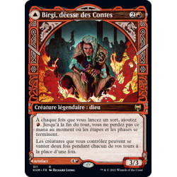 (Foil) Rouge - Birgi, déesse des Contes // Harnfel, corne d'abondance (V2, Showcase Frame) (R) [KHM]