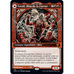 (Foil) Rouge - Toralf, dieu de la Fureur // Marteau de Toralf (V2, Showcase Frame) (M) [KHM]
