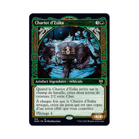 (Foil) Verte - Chariot d'Esika (V2, Showcase Frame) (R) [KHM]