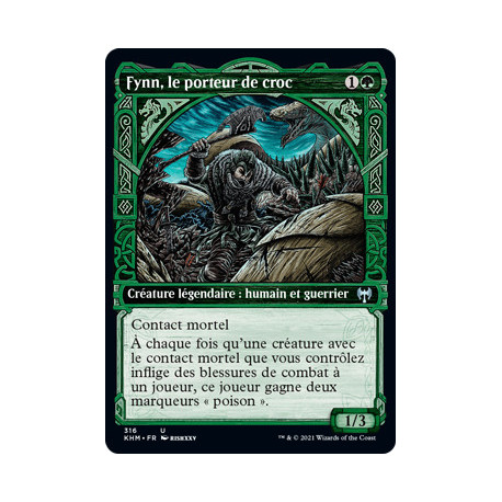 (Foil) Verte - Fynn, le porteur de croc (V2, Showcase Frame) (U) [KHM]
