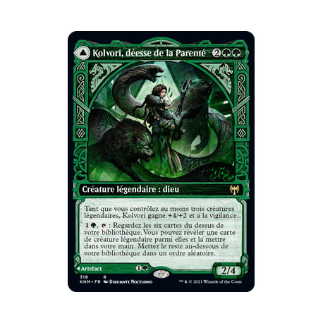 (Foil) Verte - Kolvori, déesse de la Parenté // La fibule de Ringhart (V2, Showcase Frame) (R) [KHM]
