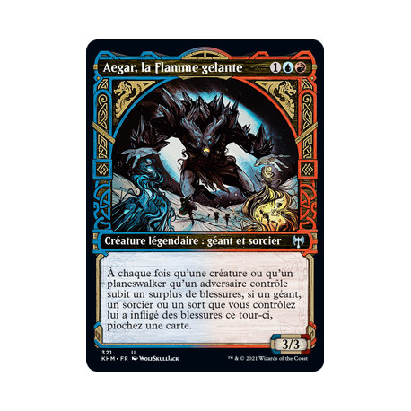 (Foil) Multicolore - Aegar, la Flamme gelante (V2, Showcase Frame) (U) [KHM]